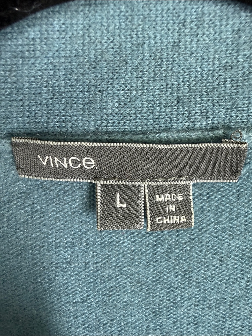 Vince blue oatmeal ombre open front cardigan wool and cashmere blend size large - Picture 4 of 7